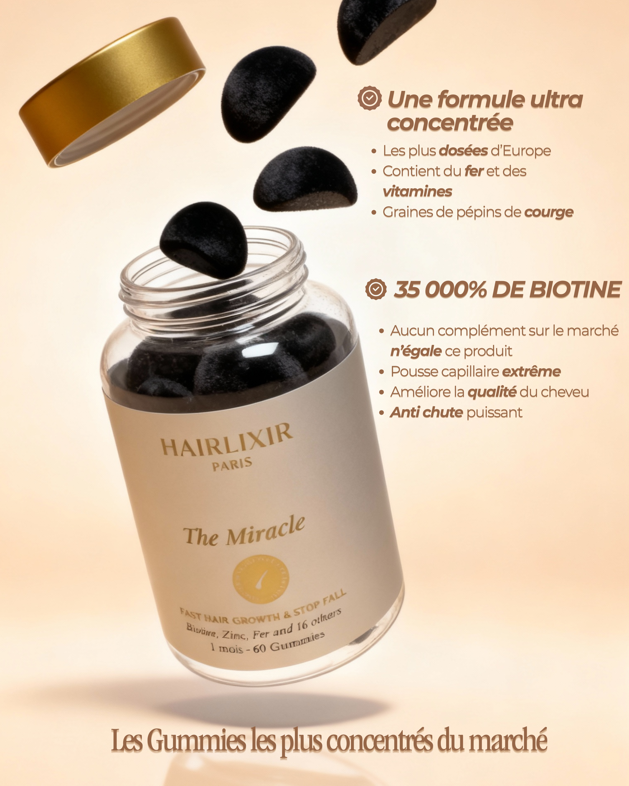 Gummies pousse THE MIRACLE