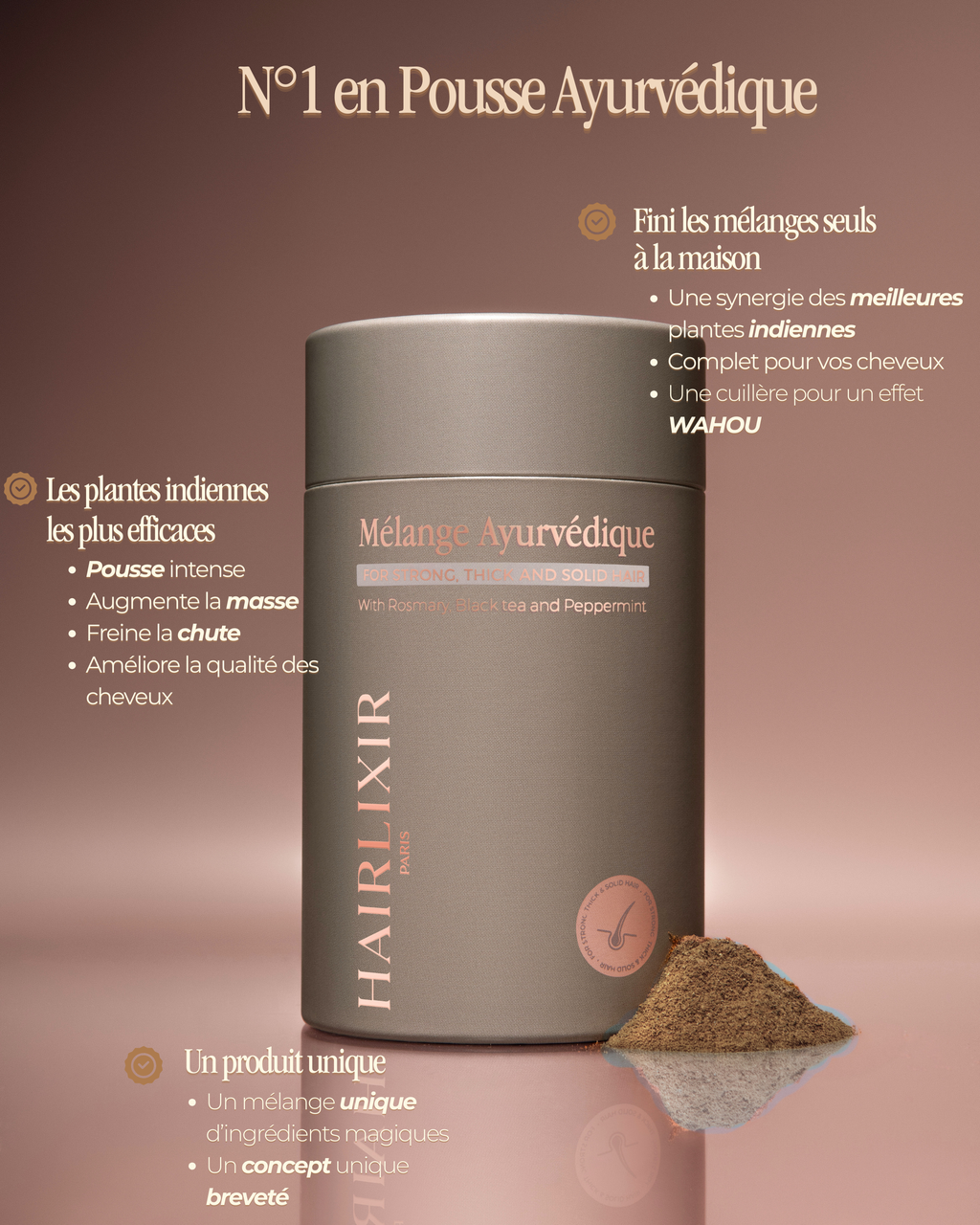 Masque aux poudres ayurvédique