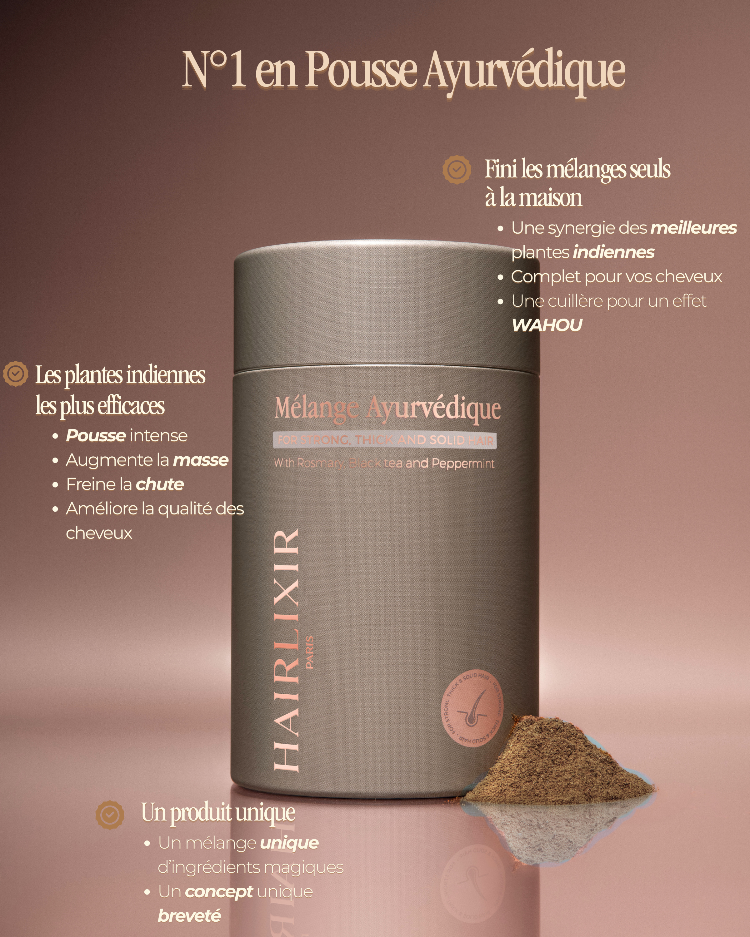 Masque aux poudres ayurvédique